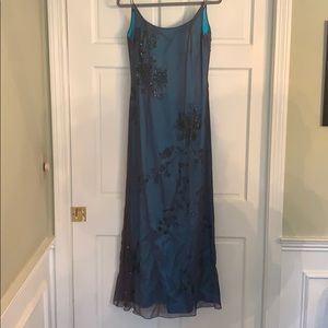 Vintage silk cocktail dress with matching wrap